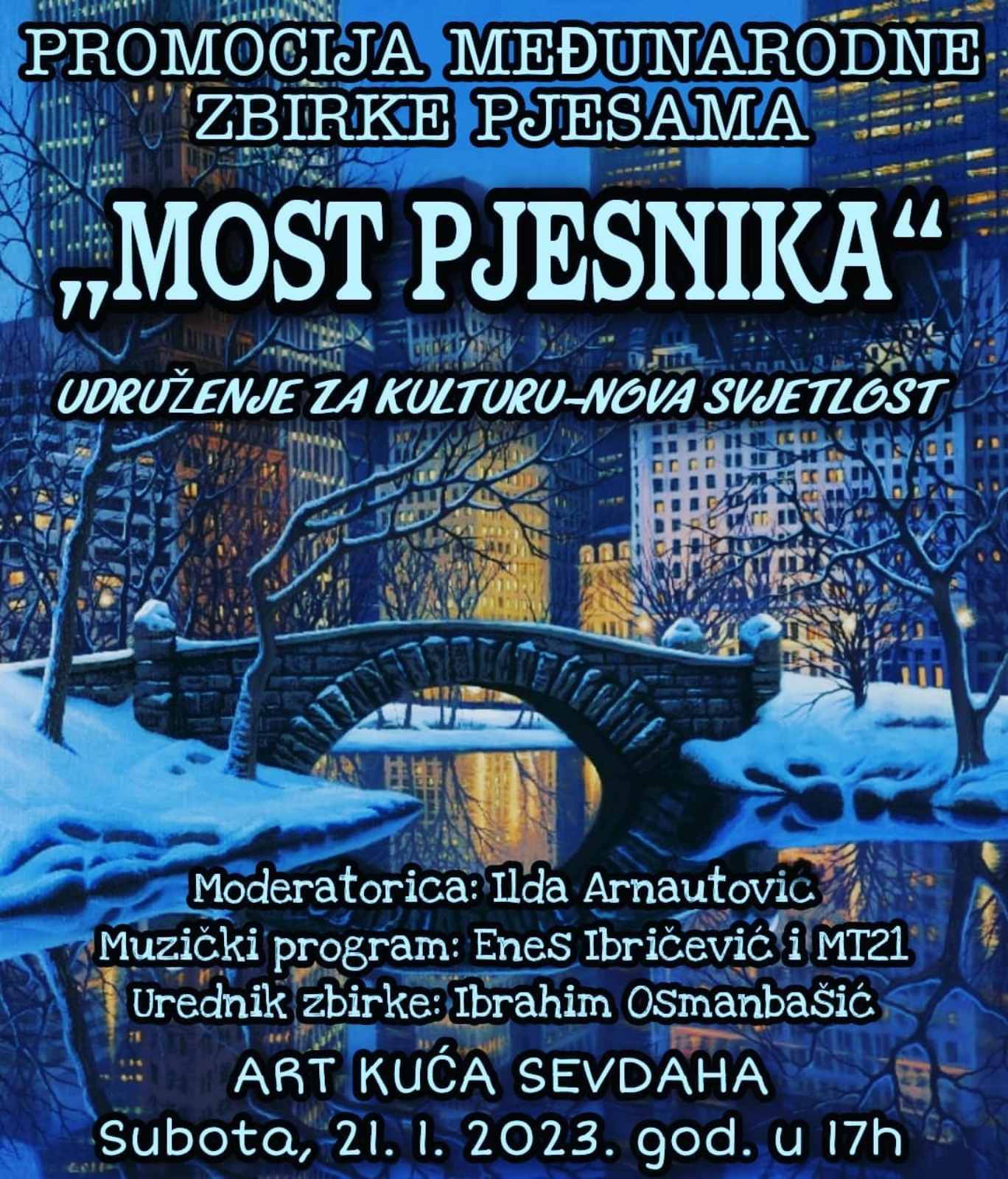 U Art kući sevdaha promocija zbirke poezije “Most pjesnika”